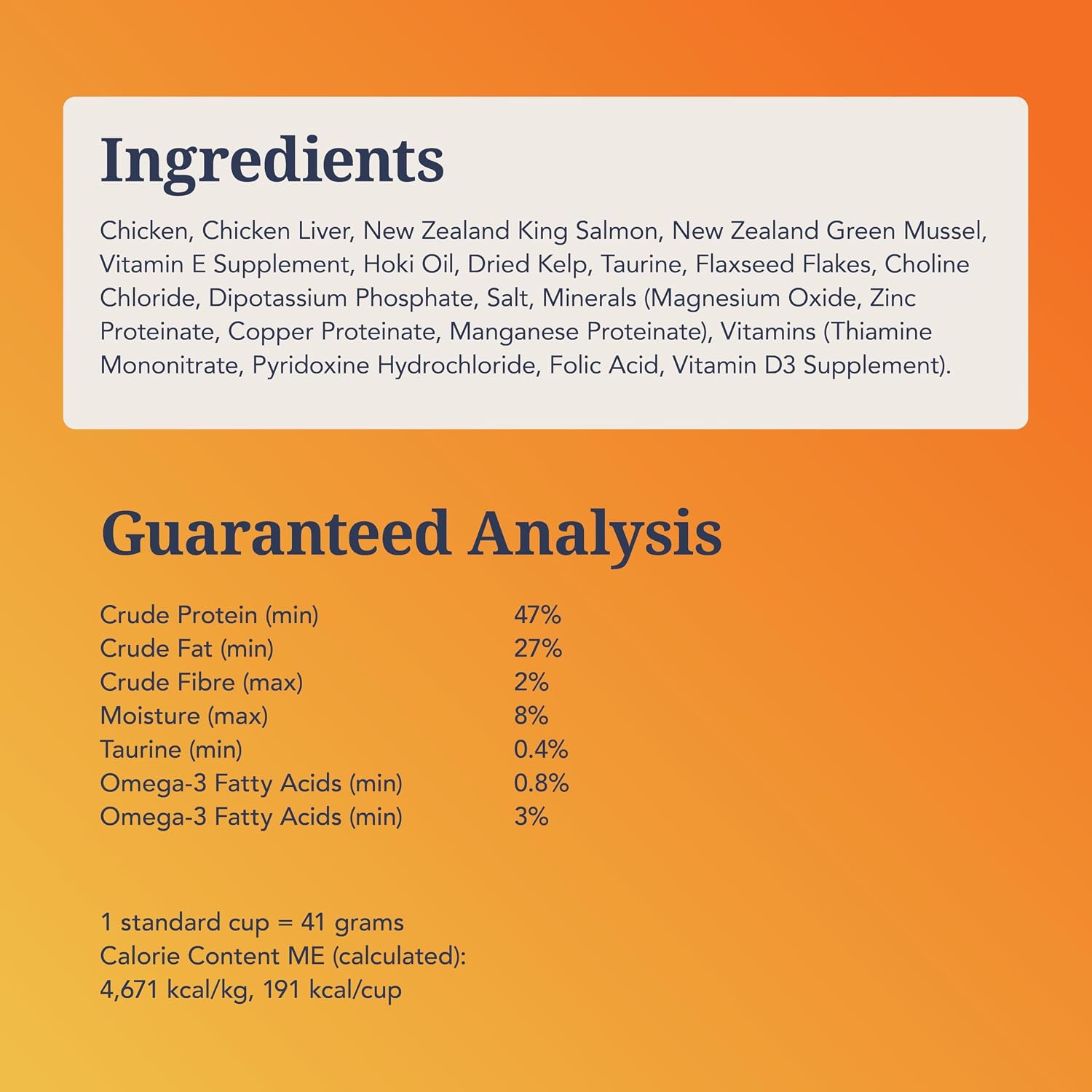 Feline Natural - High Protein Freeze Dried Dry Cat Food with 98% Meat