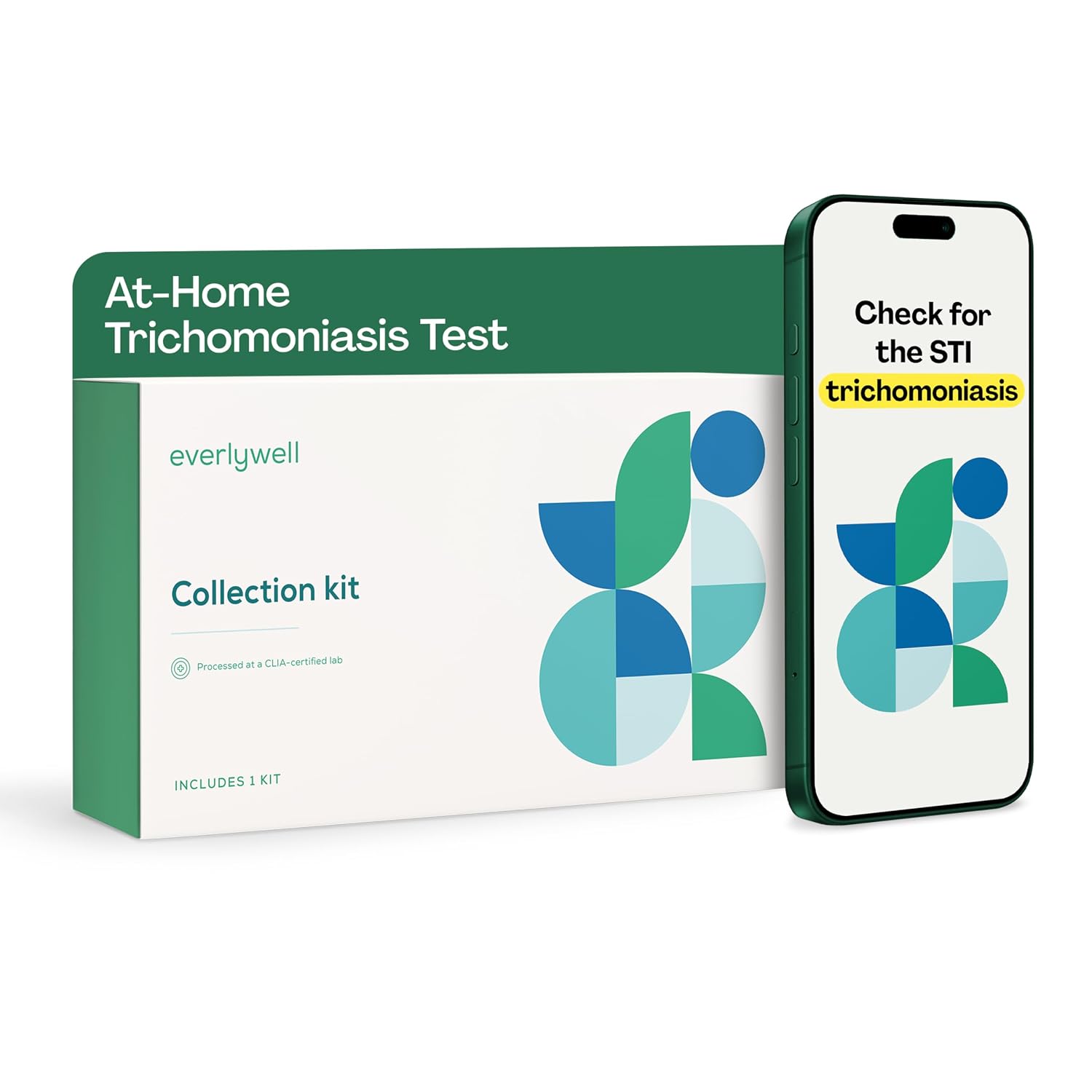 Everlywell At-Home Trichomoniasis Collection Kit for Women and Men, Discreet STI Kit, Accurate CLIA-Certified Lab Results Within Days