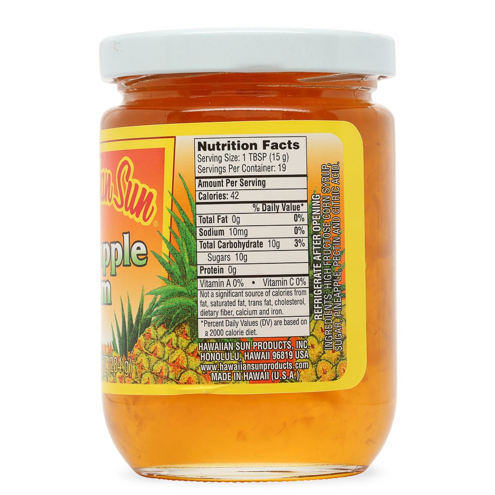 Hawaiian Sun Jelly and Jam 10 oz jar (Pineapple Jam)