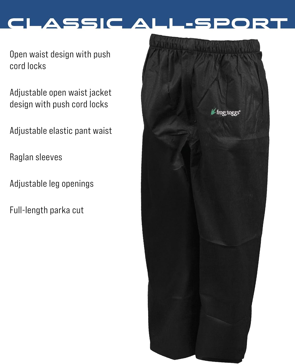 FROGG TOGGS Men's Classic All-Sport 3-Layer Waterproof Breathable Rain Suit
