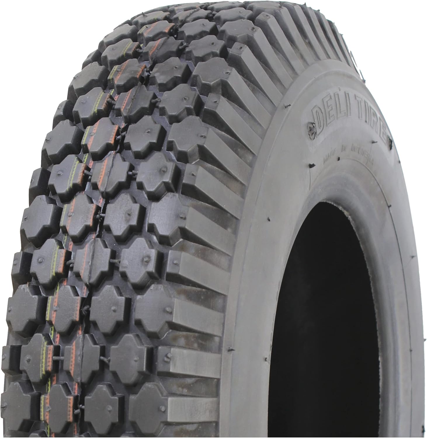 Deli Tire S-356, Stud Tread, 4-Ply, Tubeless, Lawn and Garden Tire (4.80/4.00-8)
