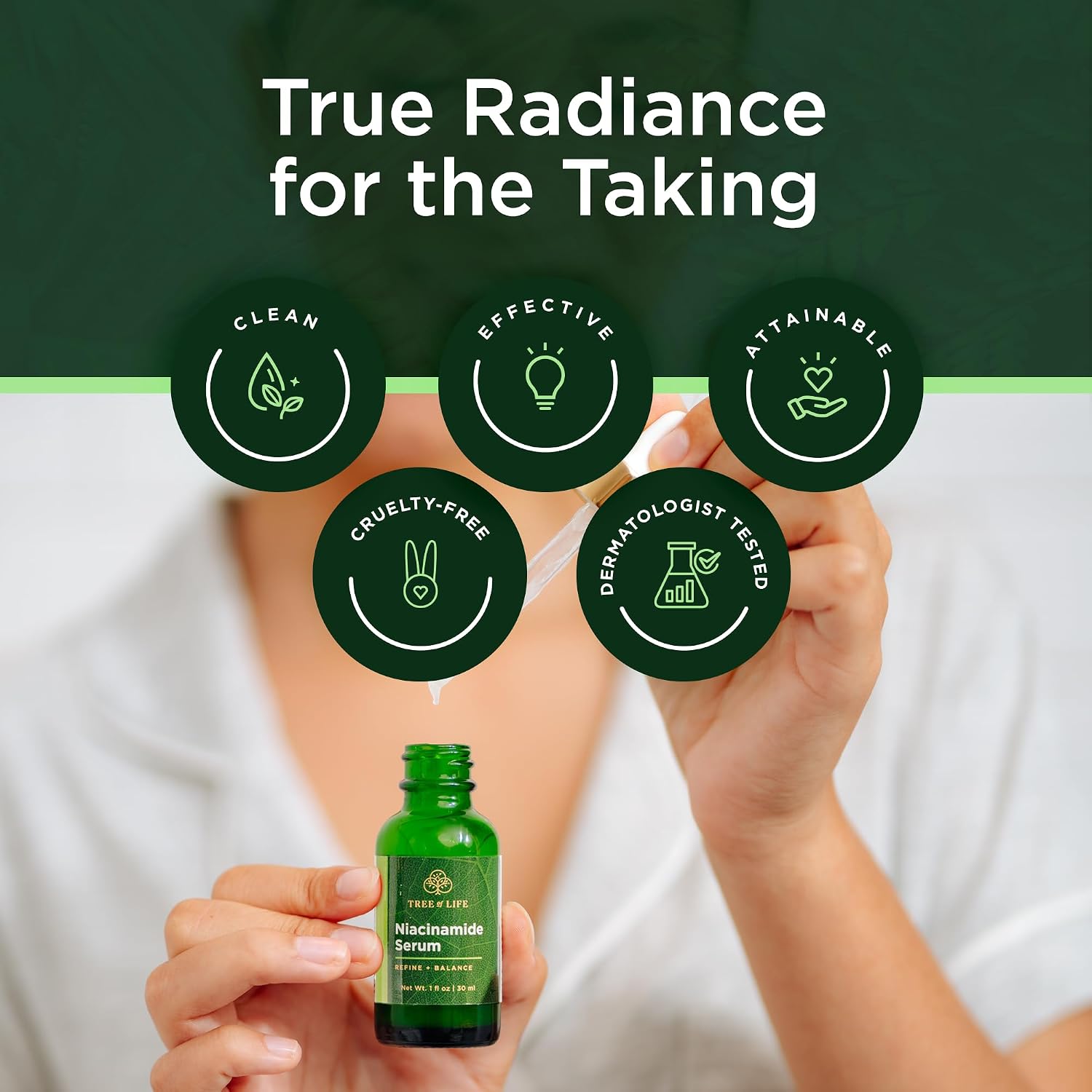 Tree of Life Vitamin C Serum for Face - Brightening and Hydrating Face Oil for Dark Spots and Fine Lines - Suitable for Sensitive Skin - Dermatologist Tested Skin Care - 1 Fl Oz | Brightening Vitamin C serum for face. Hydrating face oil that targets dark…