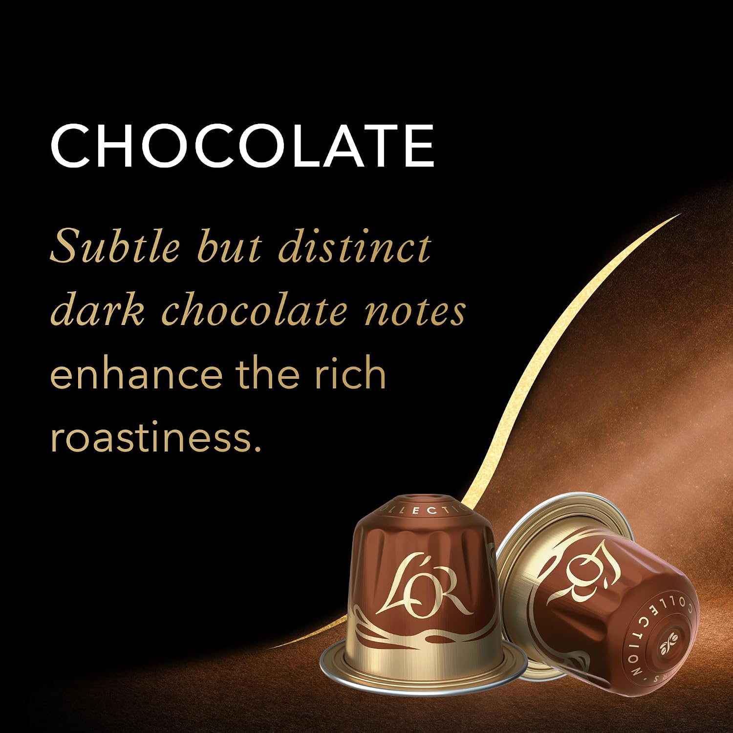 L'OR Espresso Capsules, Medium Roast, Chocolate, 10 Capsules