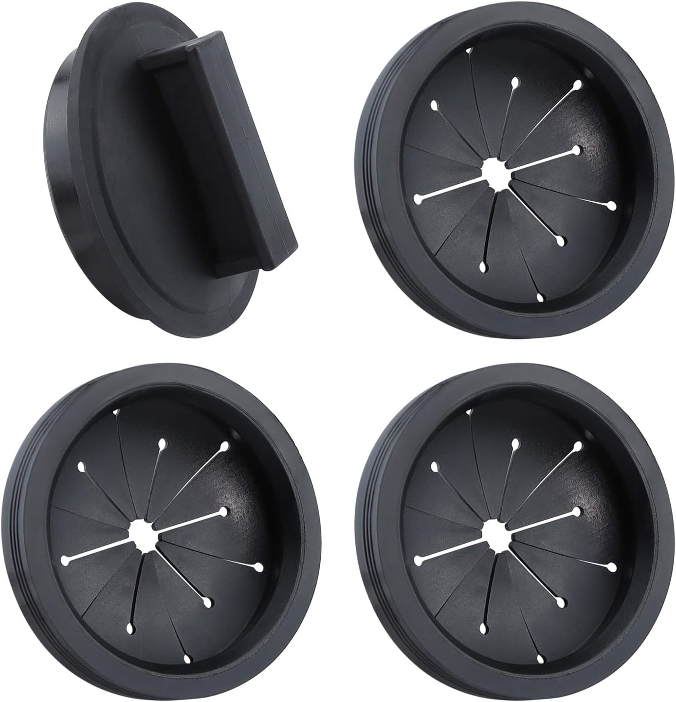 Beaquicy Garbage Disposal Splash Guards and Stopper Set - 3 Pack Sink Baffle Disposal with 1 Pack Sink Stopper