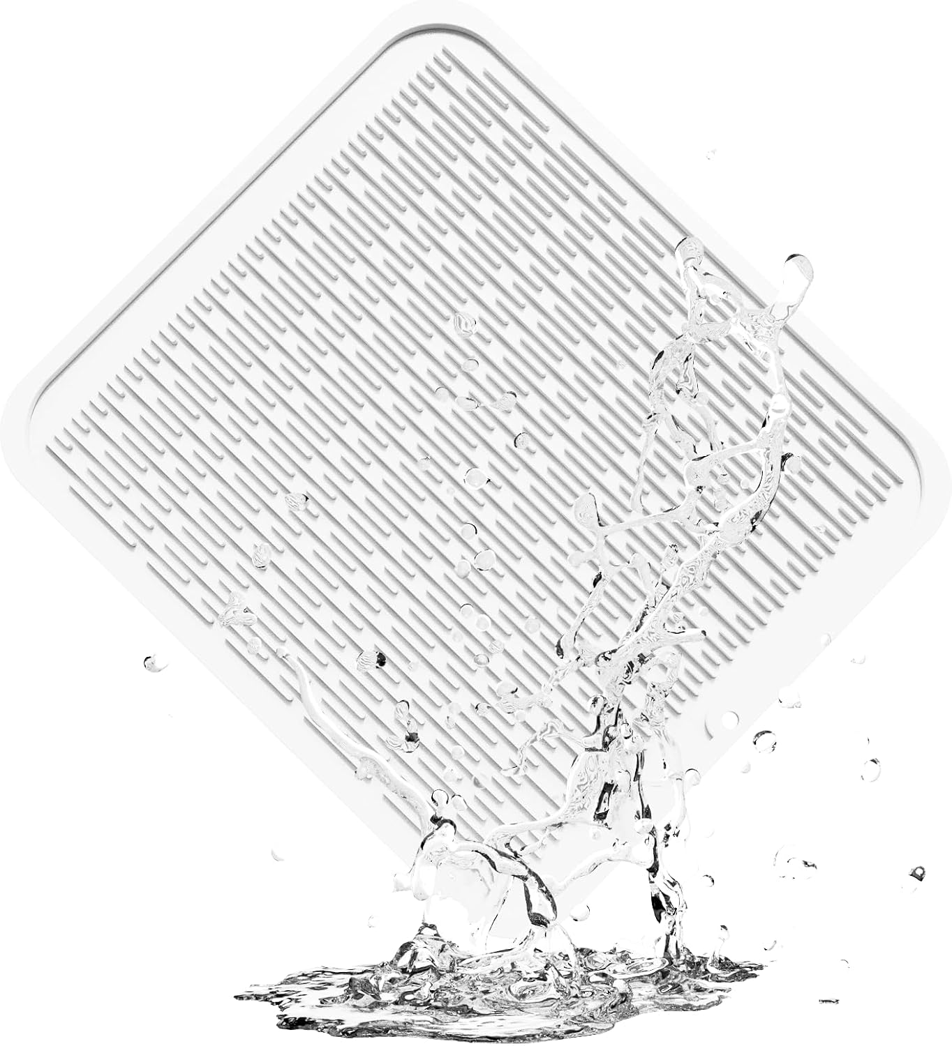 ZLR Silicone Dish Drying Mat for Kitchen Counter, Eco-Friendly Fast Dry Dish Mat, Easy Clean Multi Usage Drying Matt, Heat Resistant Trivet