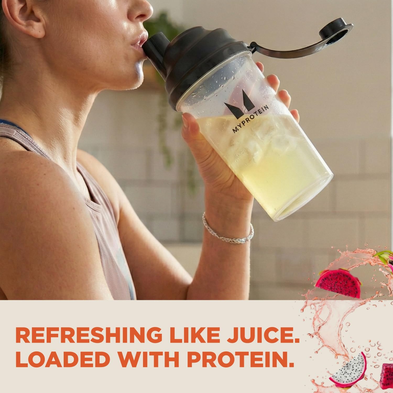 Myprotein Clear Whey Isolate Protein Powder, 35 Servings, (1.9lbs) Strawberry, 20g Protein per Serving, Naturally Flavored Drink Mix