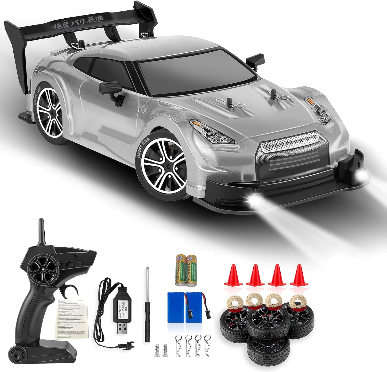 RC Drift Car, 1:16 Scale Drifting RC Cars 2.4GHz 4WD 40km/h | RC Race Car, High-Speed Remote Control Drift Car Vehicle, Racing Sport Toy Gift for Boys Girls Kids(Purple)