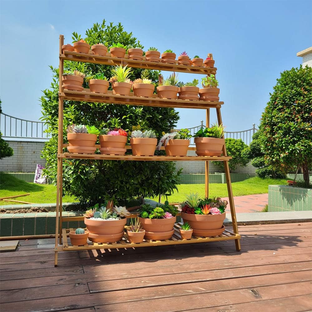Yishang 6 Inch Terracotta Shallow Planters with Saucer/Tray, Ceramic Flower Clay Plant Pots with Drainage Hole