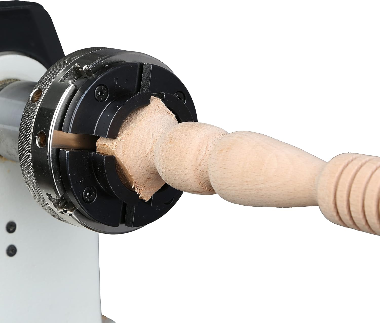 4INCH 4-Jaw Self-Centering Wood Lathe Chuck, 2" Round Jaw Mounted, 1"x8TPI thread & 3/4"x16TPI Adapter, T Allen Wrench, Screw Chuck, SCR4-4
