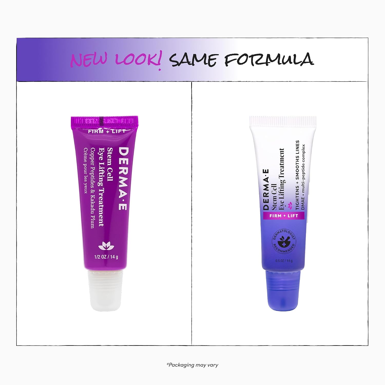 Derma E Stem Cell Lifting Eye Treatment – Multi Action Firming and Tightening Under Eye and Upper Eyelid Cream - Hydrating and Revitalizing