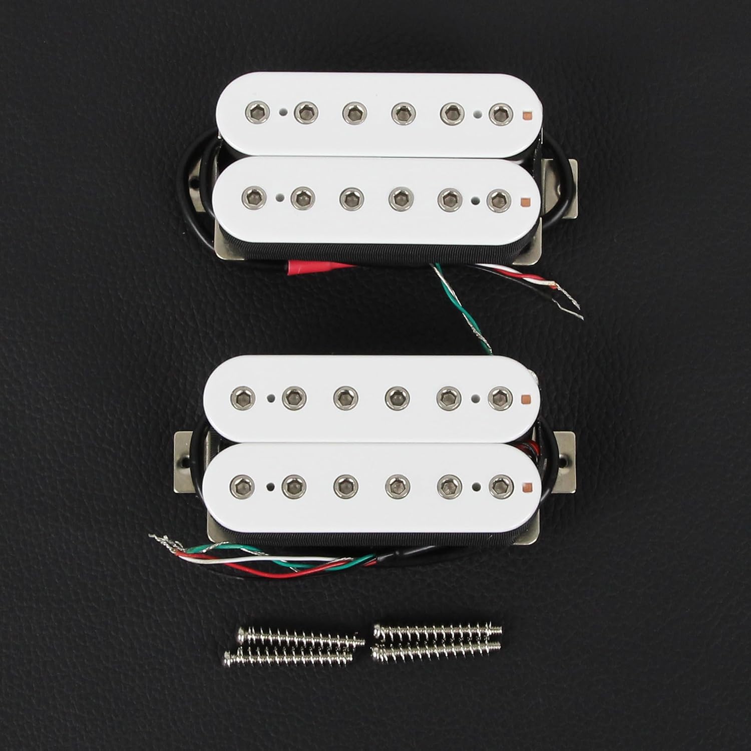 FLEOR Bridge Pickup Ceramic Double Coil Humbucker Pickups for Electric Guitar Pickup-Black