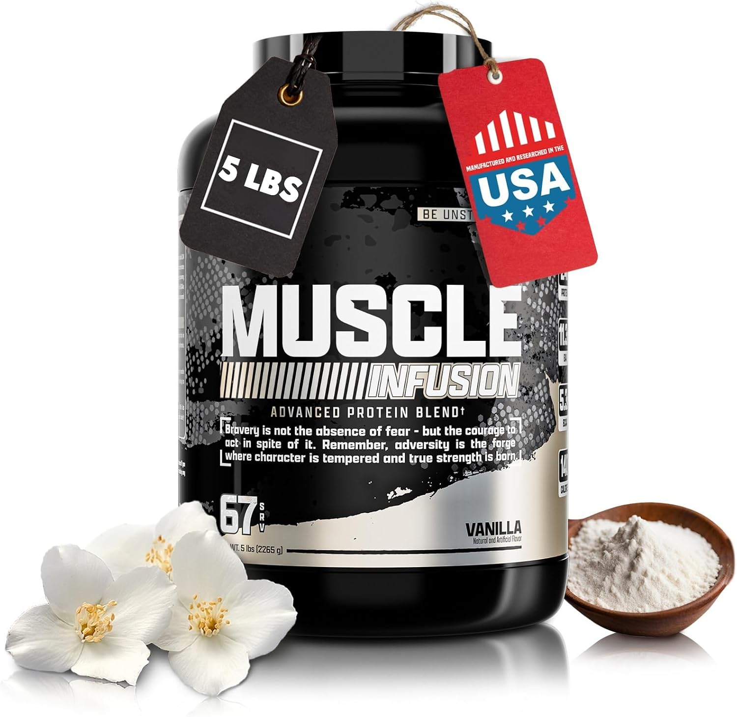 Nutrex Research Vanilla Whey Protein Powder for Men and Women Muscle Recovery Support