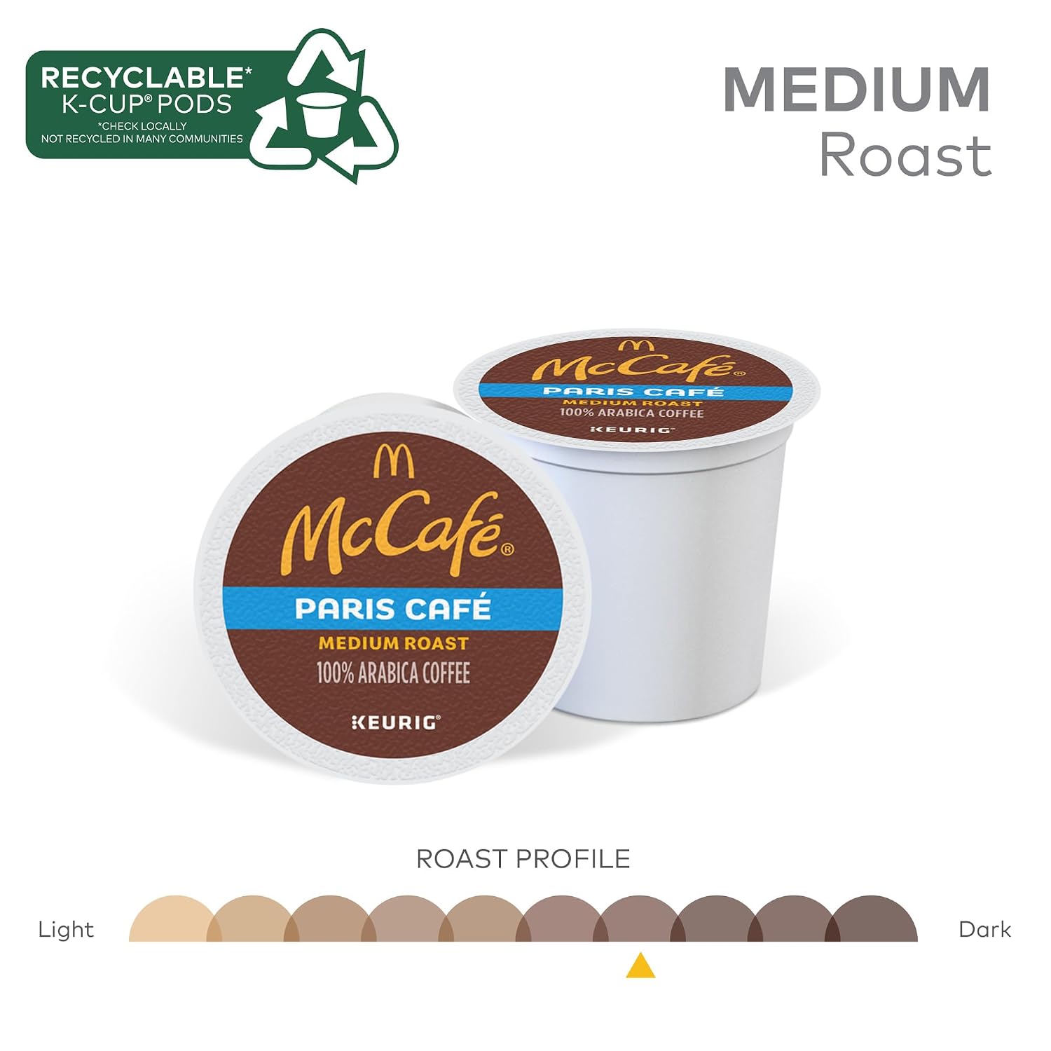 McCafe Premium Roast Coffee, Single Serve Keurig K-Cup Pods, Medium Roast, 84 Count