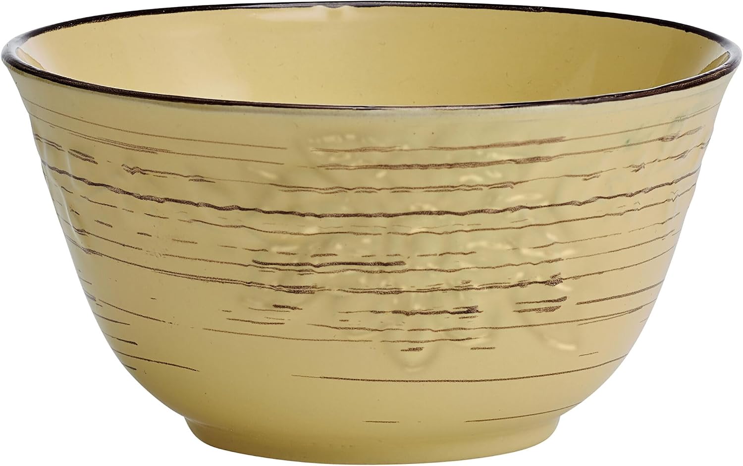 Pfaltzgraff Trellis White 16-Piece Stoneware Dinnerware Set, Service for 4, Distressed White Finish, Microwave & Dishwasher Safe Plates and Bowls