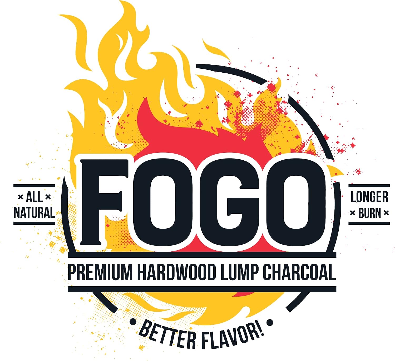 FOGO Super Premium Hardwood Lump Charcoal, Natural, Large Sized Lump Charcoal for Grilling and Smoking, Restaurant Quality, 35 Pound Bag