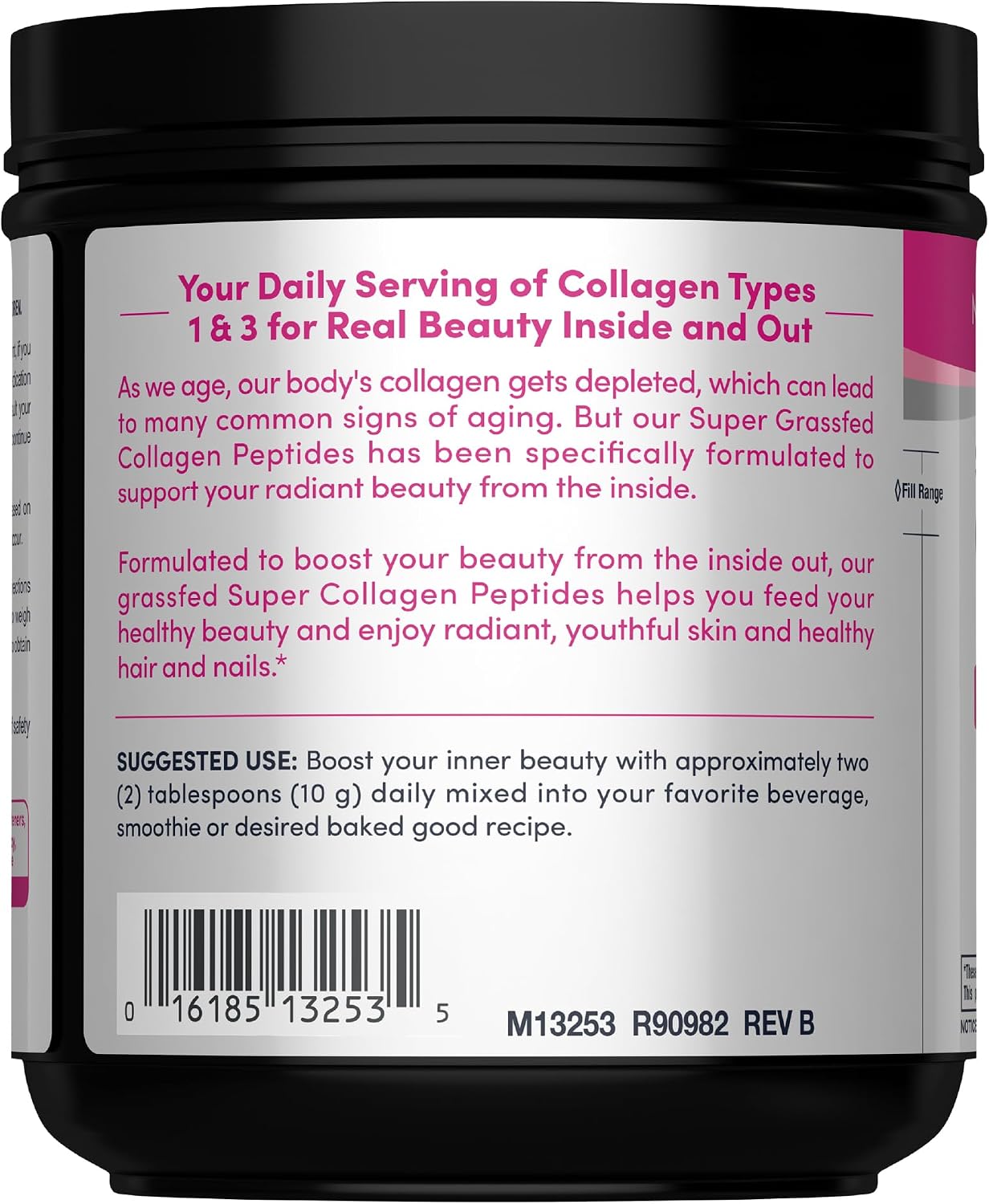 NeoCell Grassfed Collagen Peptides Powder | 7 oz | Unflavored | for Women and Men | Hair, Skin, & Nails