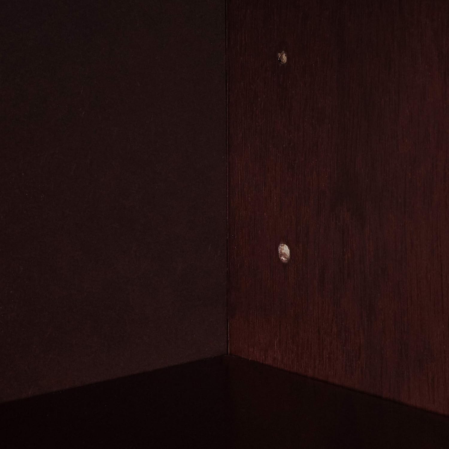 Lorell 3-Shelf Panel Mahogany Bookcase, 36" x 12" x 36"