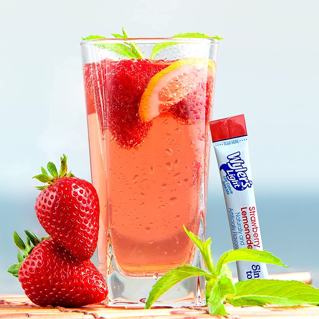 Wyler’s Light Singles To Go Drink Mix, Cherry Limeade, 8 Count (Pack of 3)