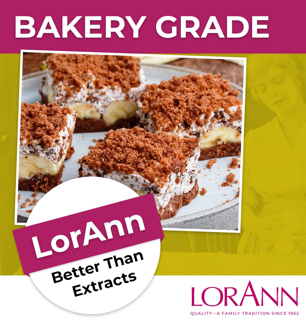 LorAnn Oils Peppermint Bakery Emulsion: True Essence, Ideal for Boosting Fruit Tones in Cakes, Cookies & Desserts, Gluten-Free, Keto-Friendly, Extract Substitute Essential for Your Kitchen, 16 Oz