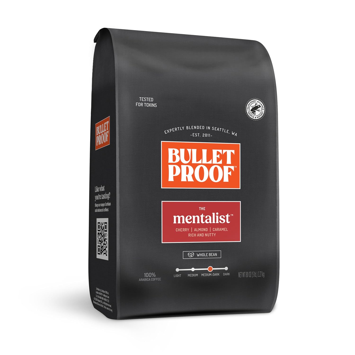 Bulletproof French Kick Dark Roast Whole Bean Coffee, 12 Ounces, 100% Arabica Coffee Sourced from Guatemala, Colombia & El Salvador
