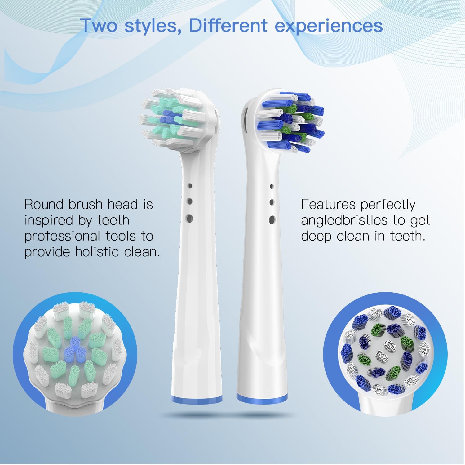 Replacement Toothbrush Heads for Oral B Braun, 8 Pack Professional Electric Toothbrush Heads