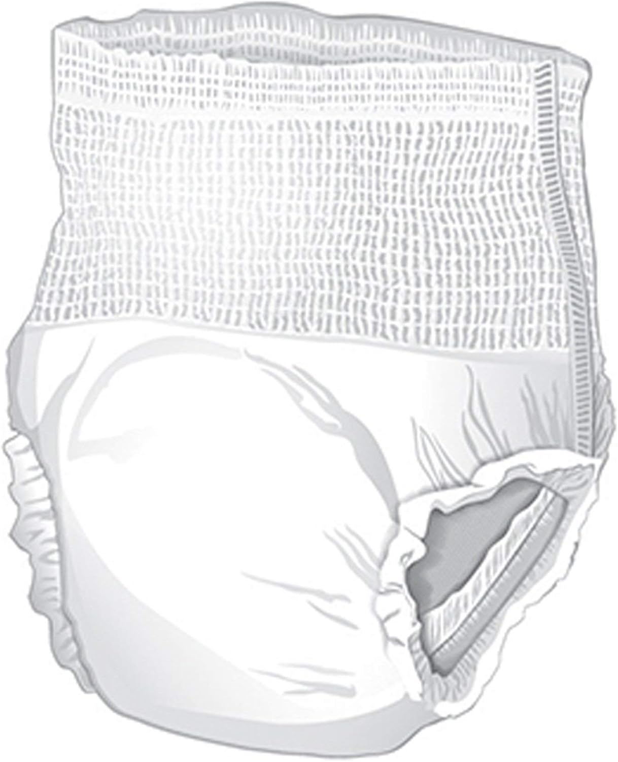 McKesson Super Adult Incontinence Underwear, Medium, Moderate, 44 in, 80 ct