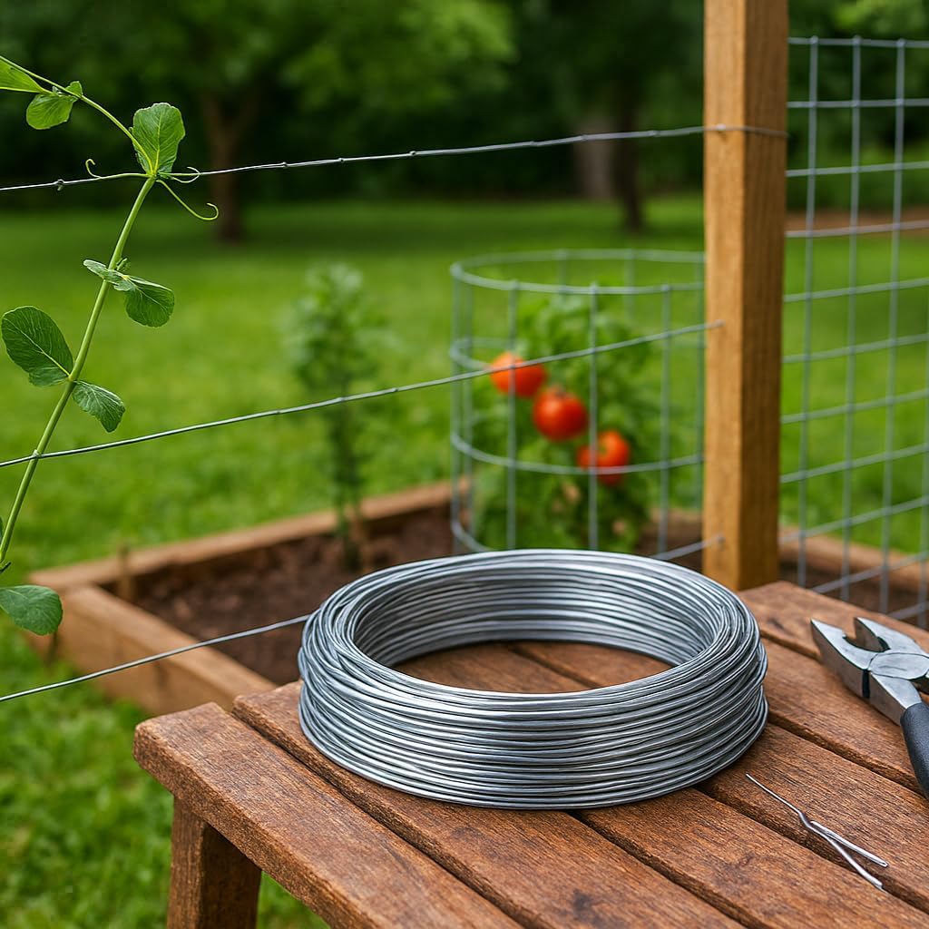 National Hardware Wire Mesh, 12 Gauge x 100 ft Roll, Galvanized Steel | Rust-Resistant Fencing Wire for Chicken Coops, Garden Beds, Animal Pens and Crafts; 300 lb Load Limit