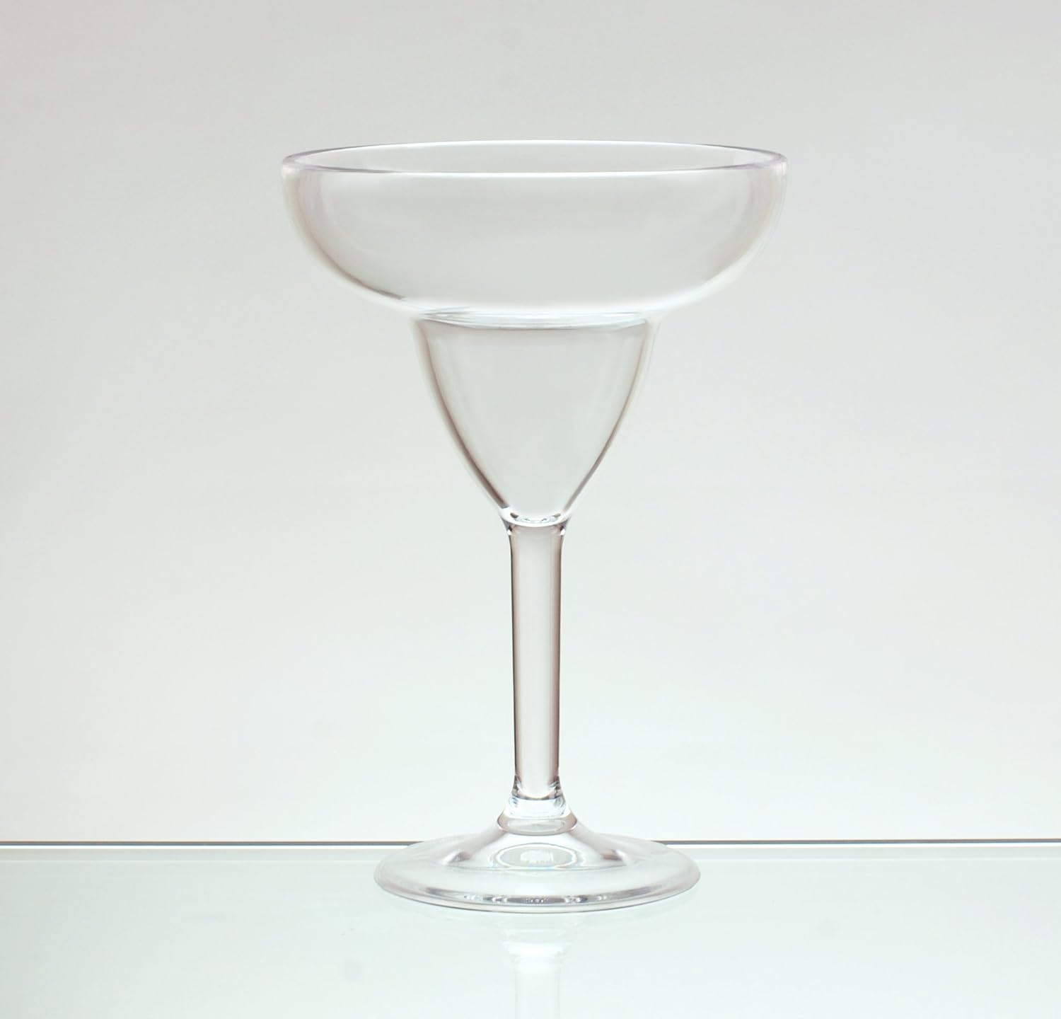 QGoods QG 12 Ounces Acrylic Plastic Margarita Glass Goblet Set of 4 Clear