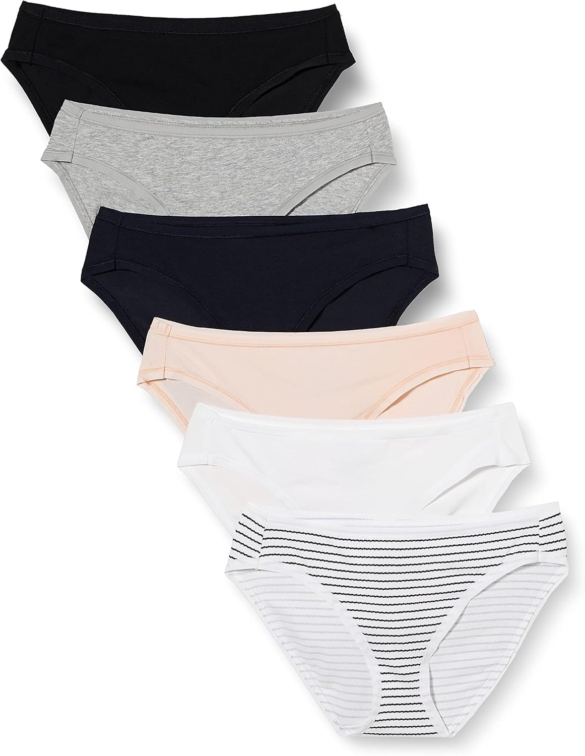 Amazon Essentials Women's Cotton Spandex Bikini Brief Underwear (Available in Plus Size)