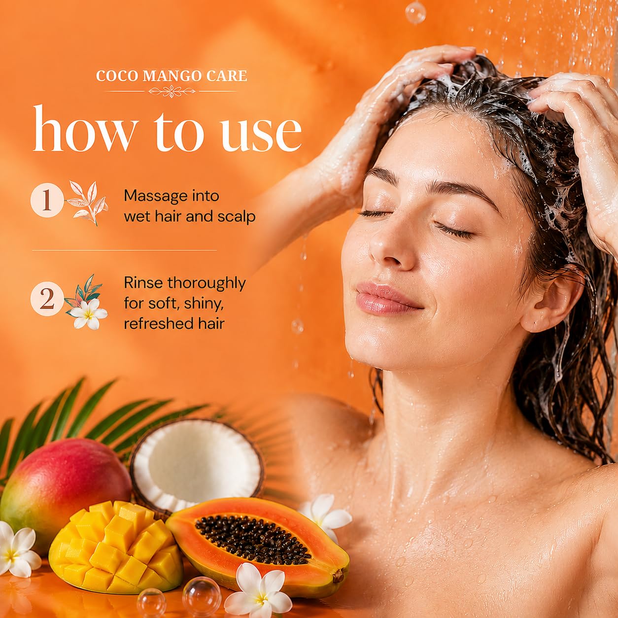 Ginger Lily Farms Botanicals Moisturizing Shampoo for All Hair Types, Coco Mango, 100% Vegan & Cruelty-Free, Coconut Mango Scent, 1 Gallon (128 fl oz) Refill | for Hands, Body & Hair, Moisturizing Wash, Salon Wash, Spa Cleanser, Salon & Spa Essentials, M…