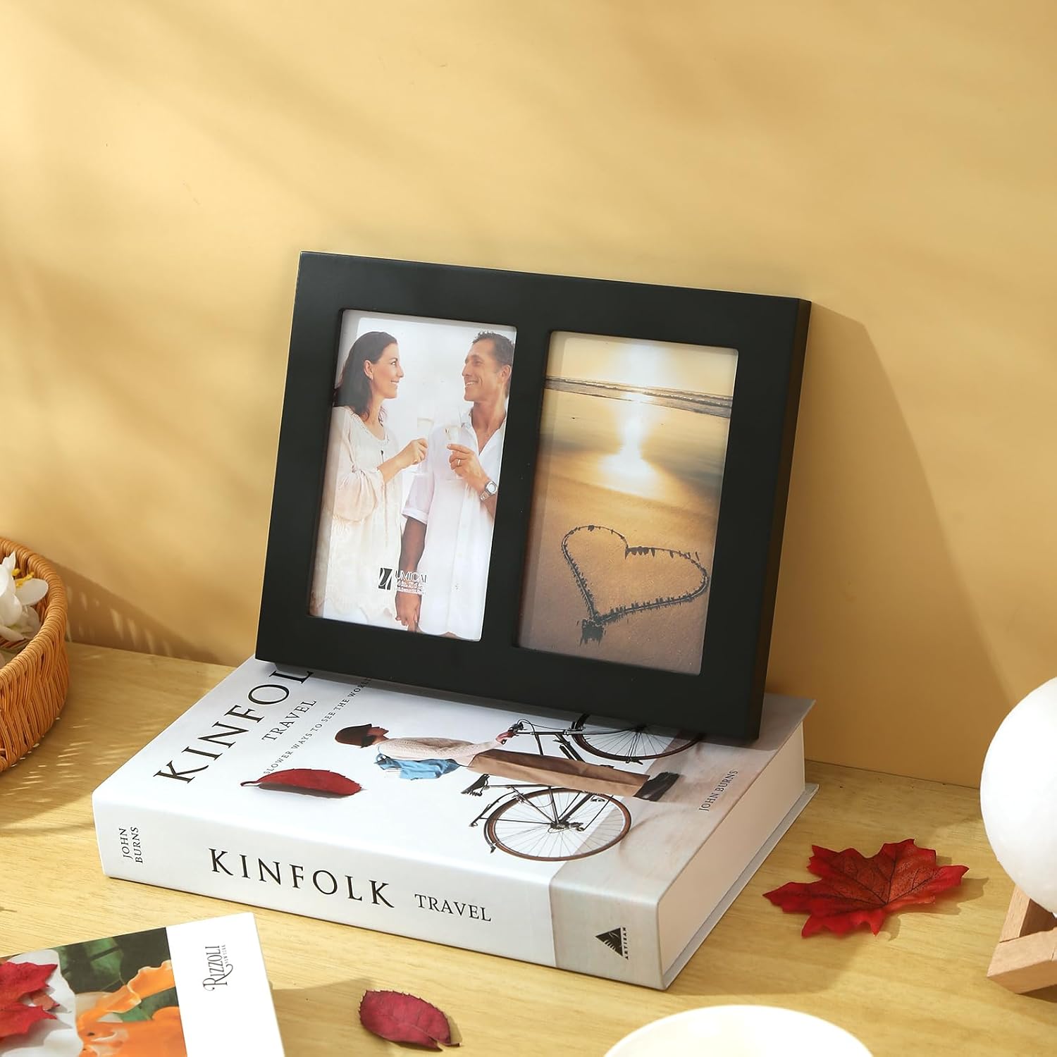 4x6 5-Opening Collage Picture Frame Black Wood