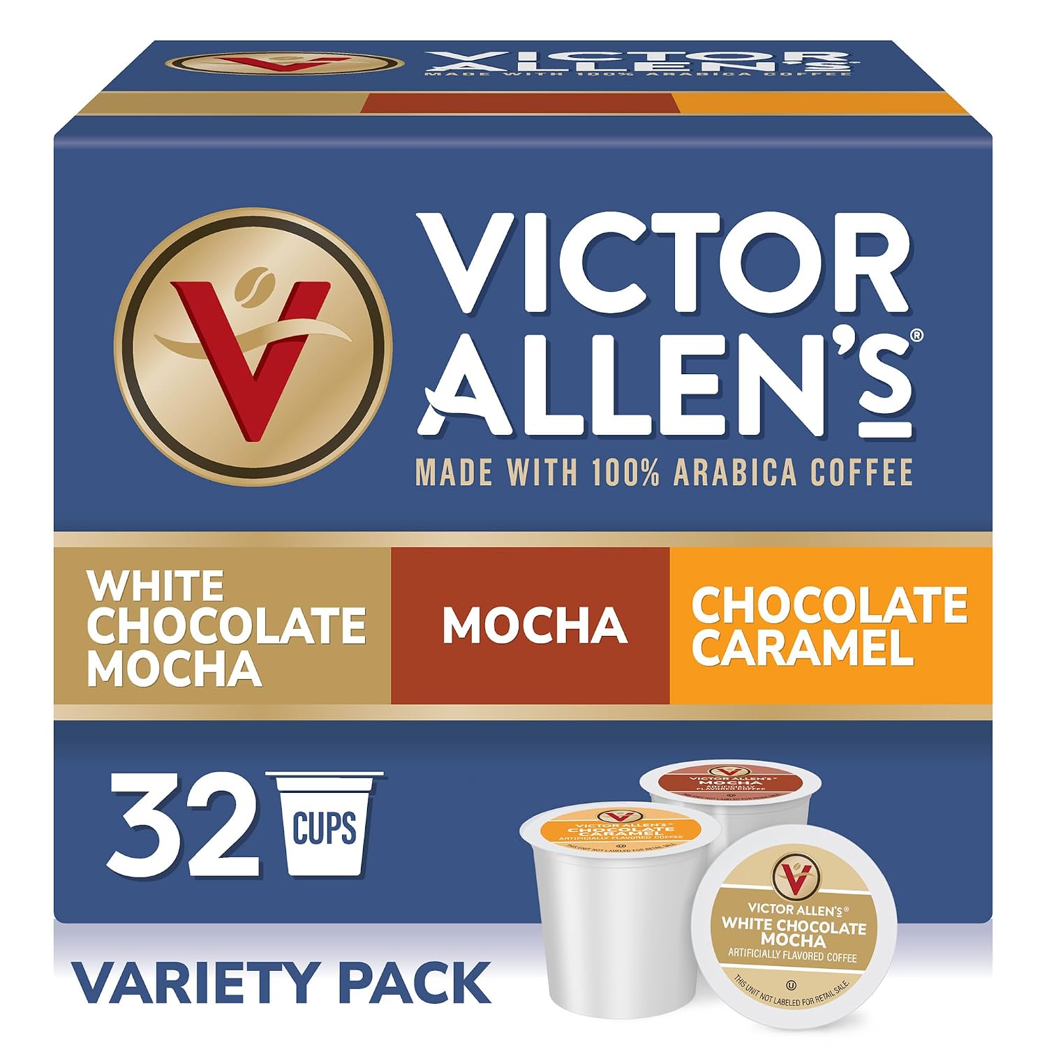 Victor Allen's Coffee Hazelnut Flavored, Medium Roast, 1 Pack - 12 Count, Single Serve Coffee Pods for Keurig K-Cup Brewers
