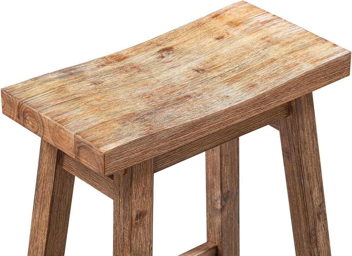 Boraam Sonoma Saddle Stool, Chestnut