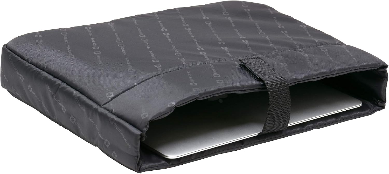 Alpine Swiss Rolling Briefcase | Laptop Bag For Men & Women | Hard Side Catalog Case on Wheels | Legal Size File Dividers | Lawyers Attache Case