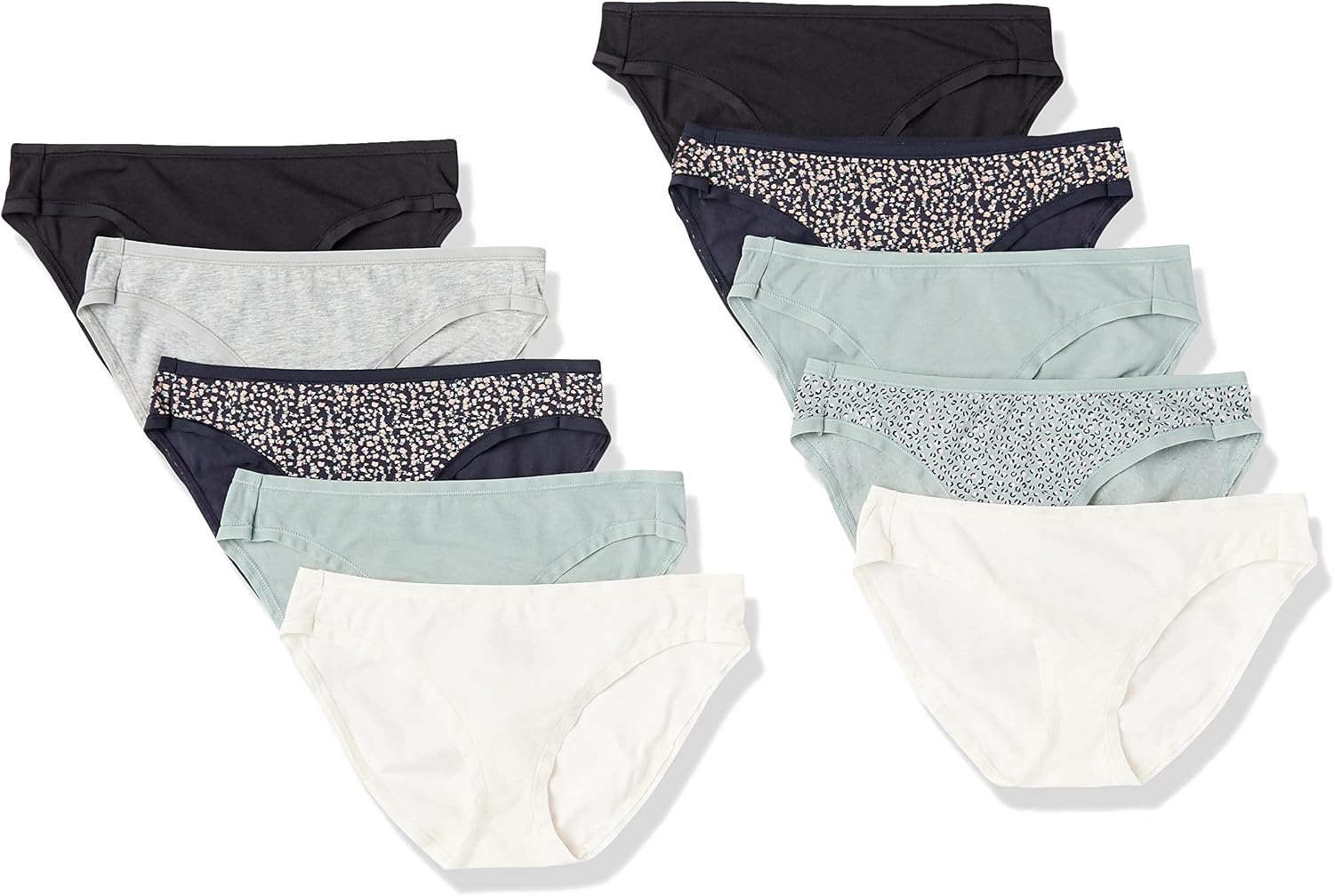 Amazon Essentials Women's Cotton Spandex Bikini Brief Underwear (Available in Plus Size)