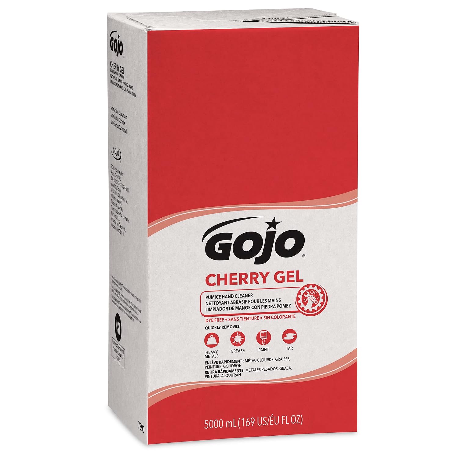 Gojo Cherry Gel Pumice Hand Cleaner, Pump Bottle, 1ct x 1 Gal - 2358-02