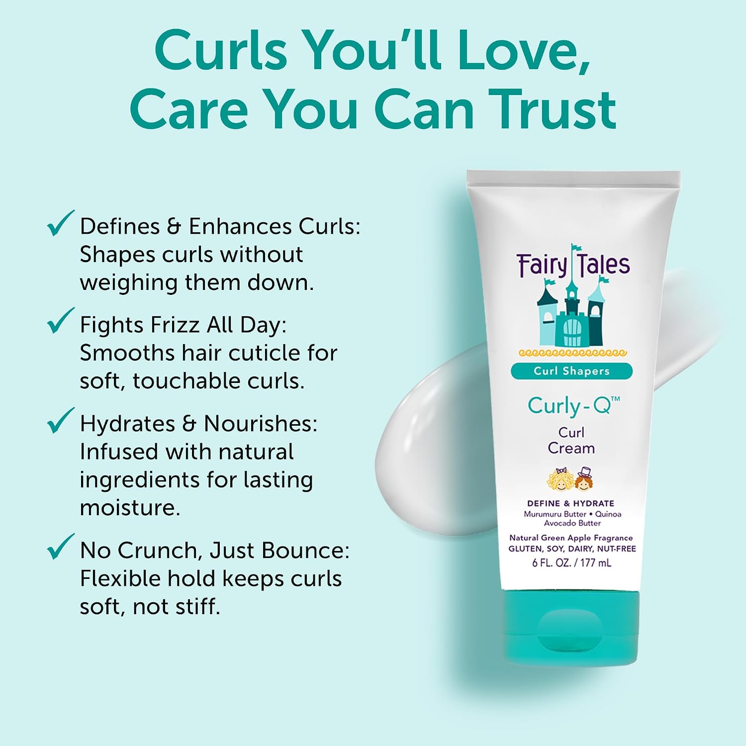 Fairy Tales Curly Q Kids Styling Spray Gel, 8oz