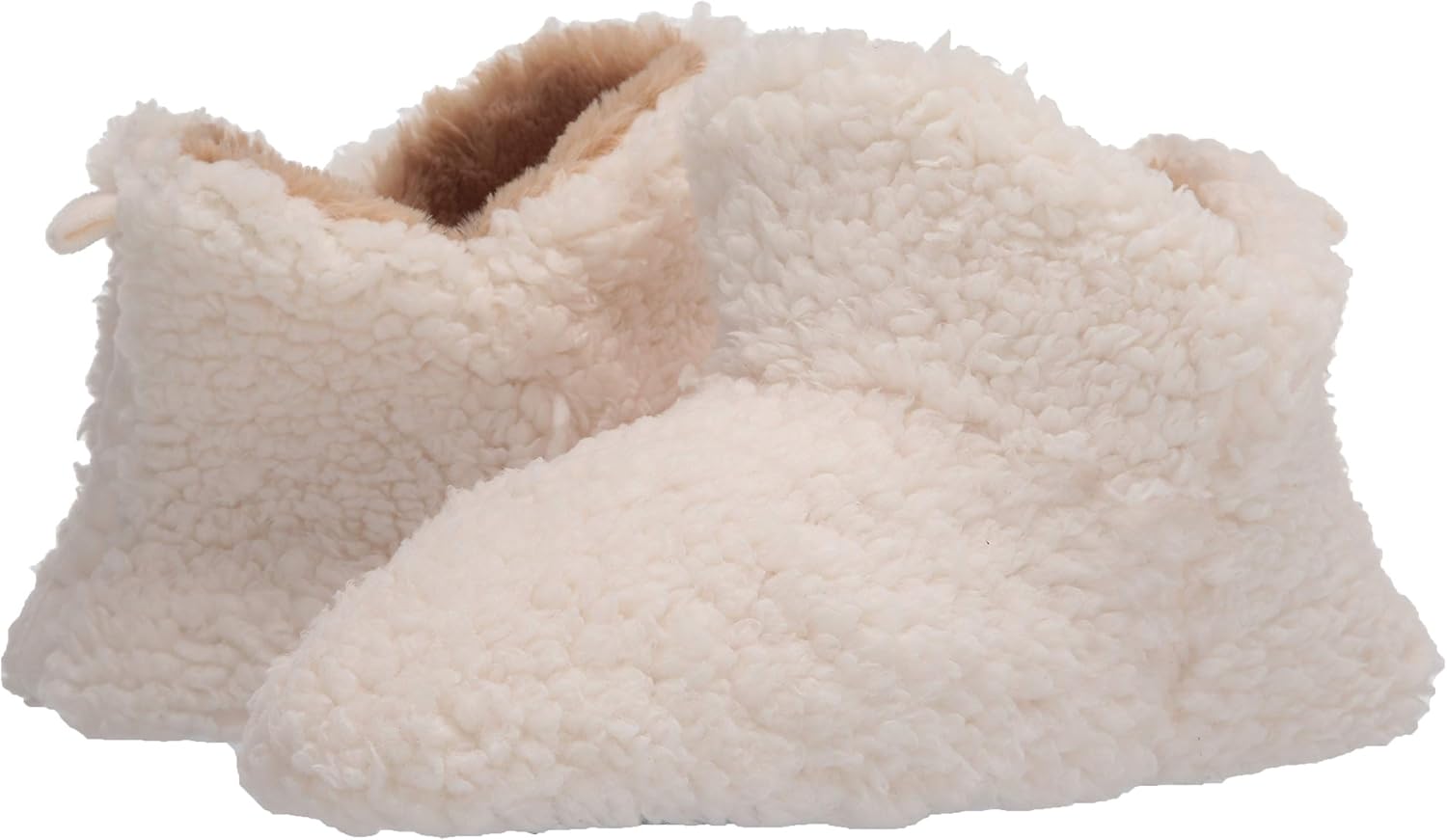 Dearfoams Women's Chelsea Faux Fuzzy Sherpa Indoor House Bootie Slipper