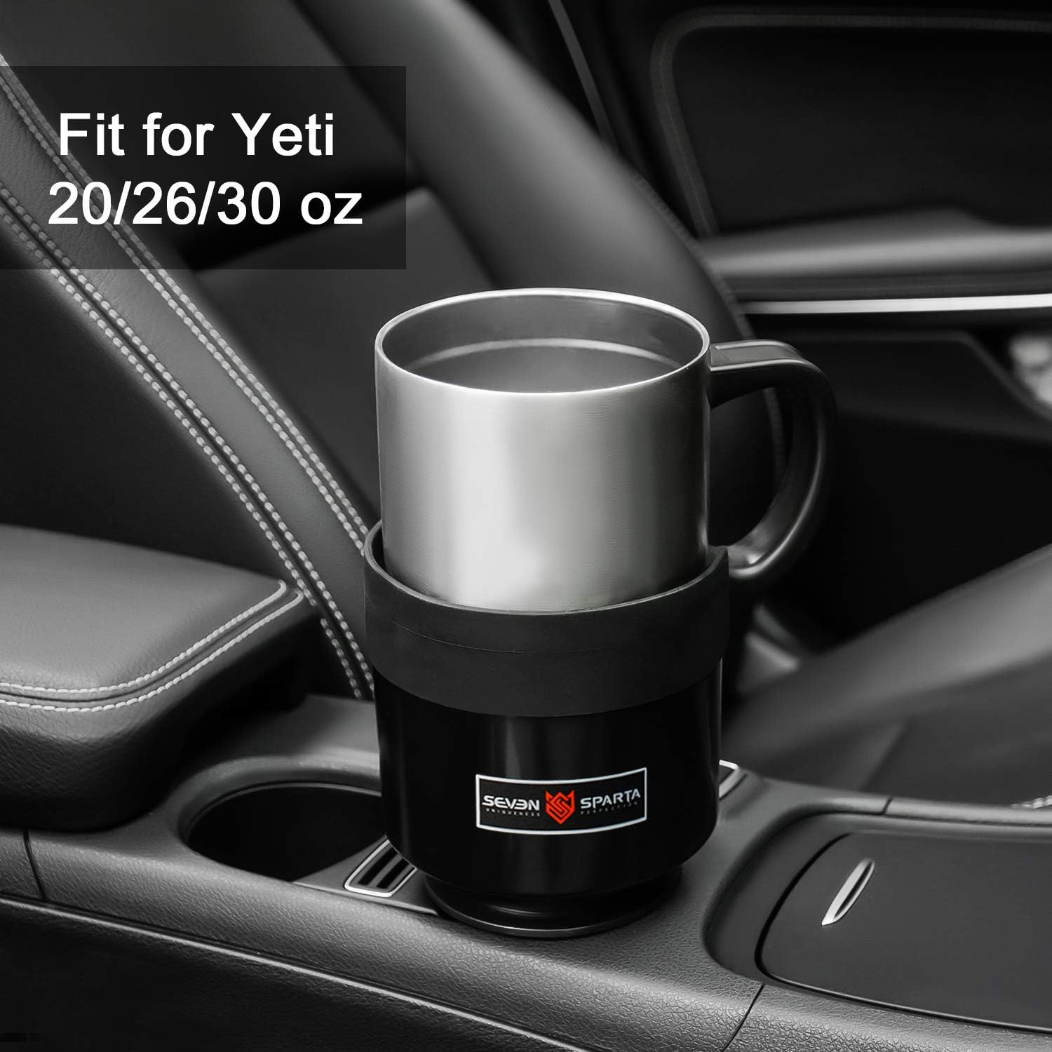 SEVEN SPARTA Car Cup Holder Expander for 32-40oz Large Bottles & Tumblers