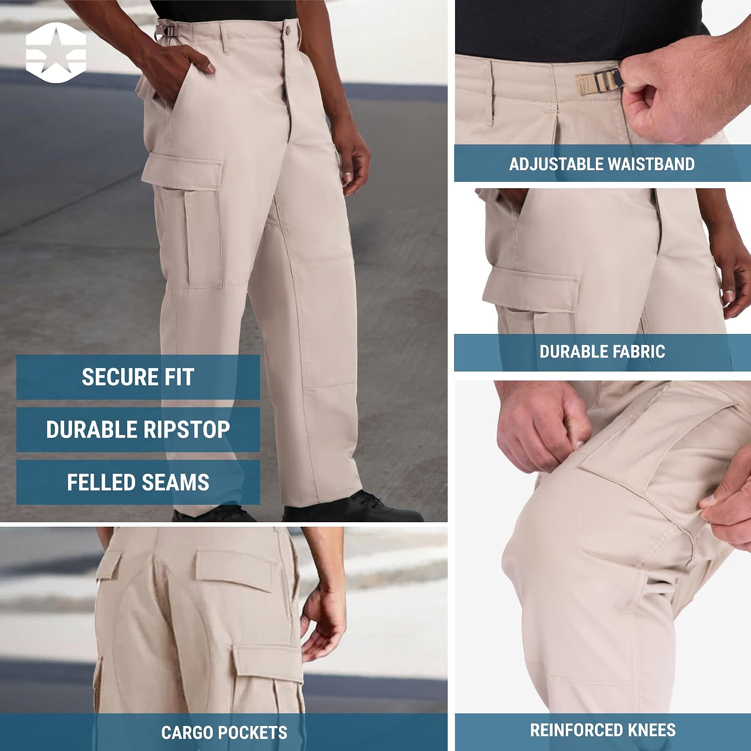 Propper BDU Trouser Button Fly - 100% Cotton Ripstop | Cotton Cargo Pants, Work Pant for Law Enforcement, First Responders