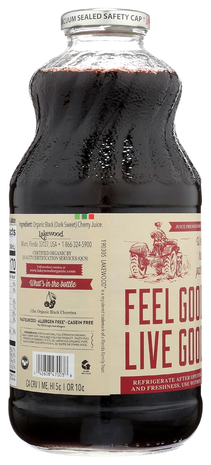 Lakewood Organic Fresh Pressed Pure Black Cherry (1 X 32 FL OZ)