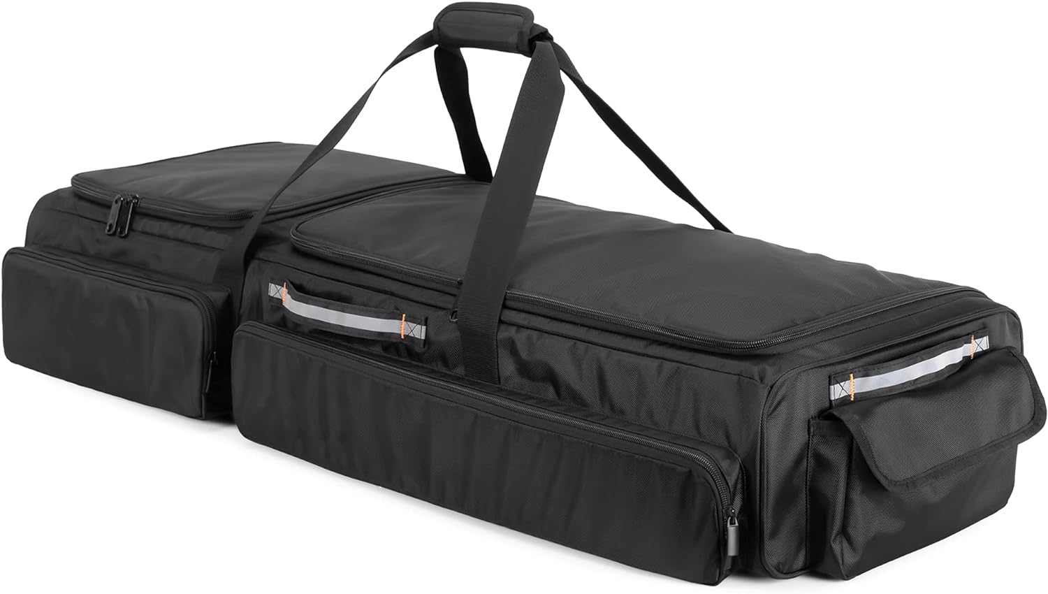 samdew Under Seat Storage Bag for SuperCrew Cab & Crew Cab, Large, Bag Only | Back Seat Organizer for Most Full Size Trucks, Dual-Compartment