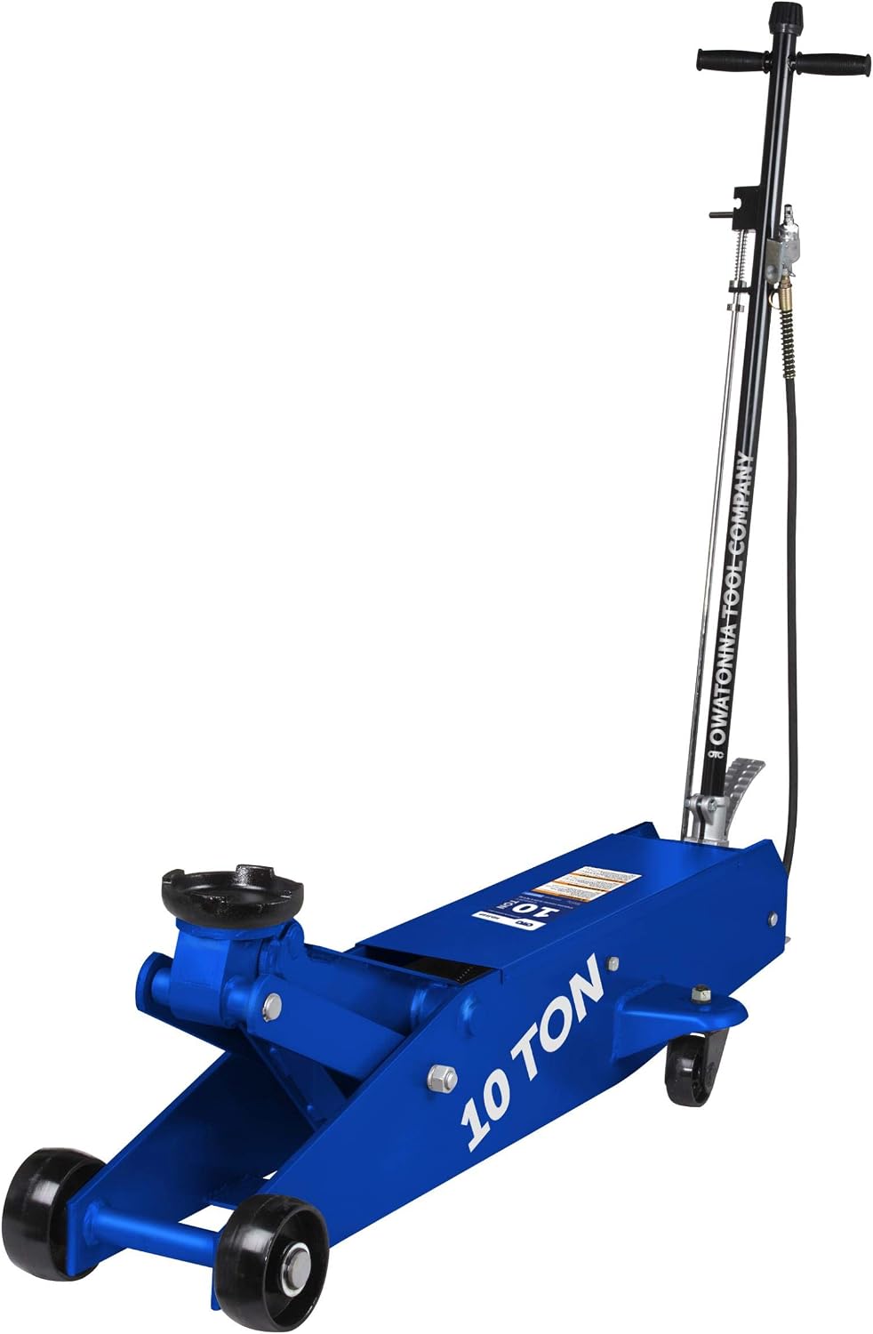 OTC HDJ10P 10-Ton Air/Hydraulic Service Jack, 6-3/8" to 22" Lifting Range
