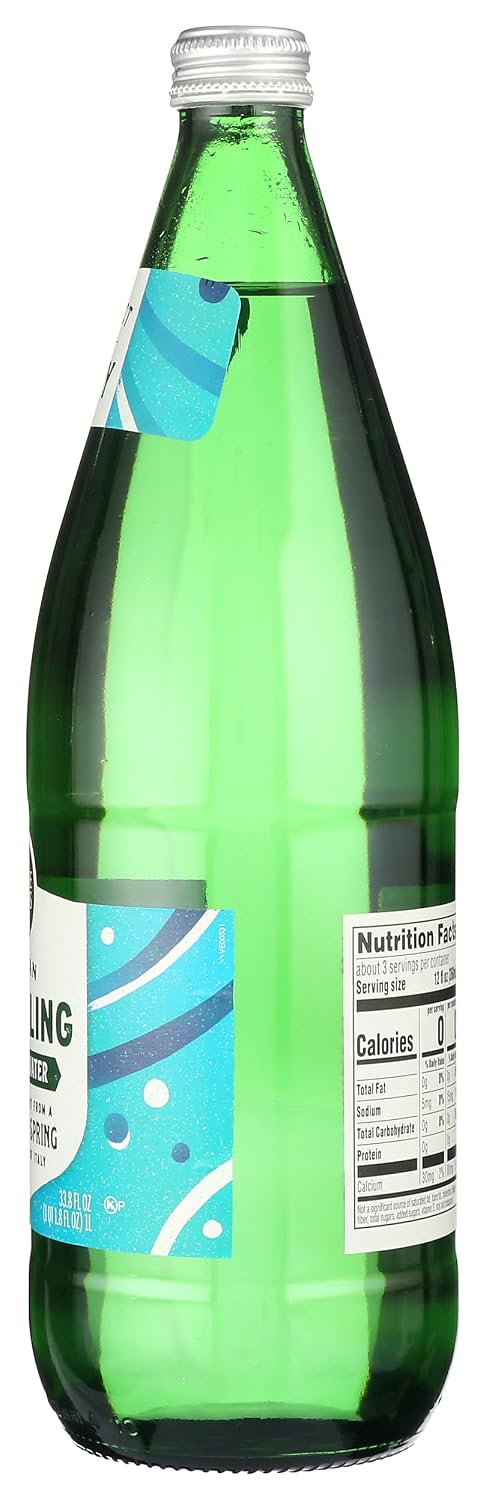 Whole Foods Market, Lemon Sparkling Mineral Water, 16.9 Fl Oz, 6 Count