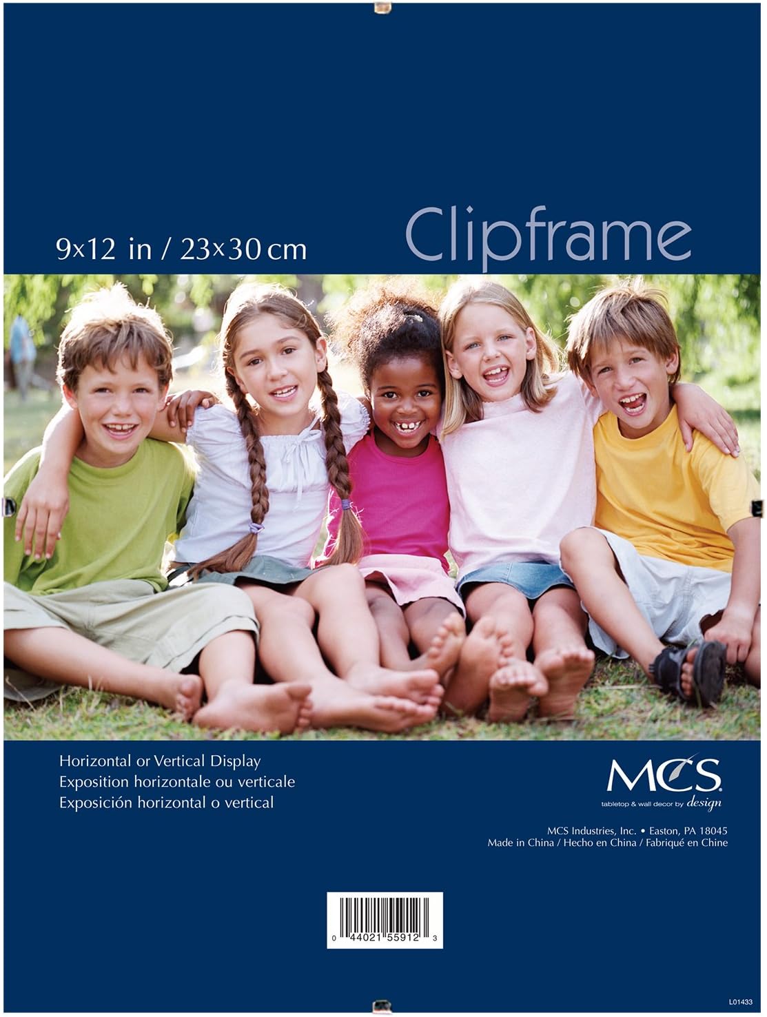 MCS 9x12 Inch Glass Clip Frame (55912)