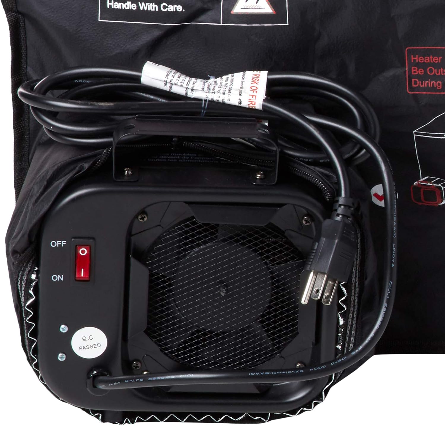 Dr Infrared Heater Upgraded Version 2-Tier 18 Cubic feet Portable Bedbug Heater with Thermometer and Timer, Black, Big (DR-122)