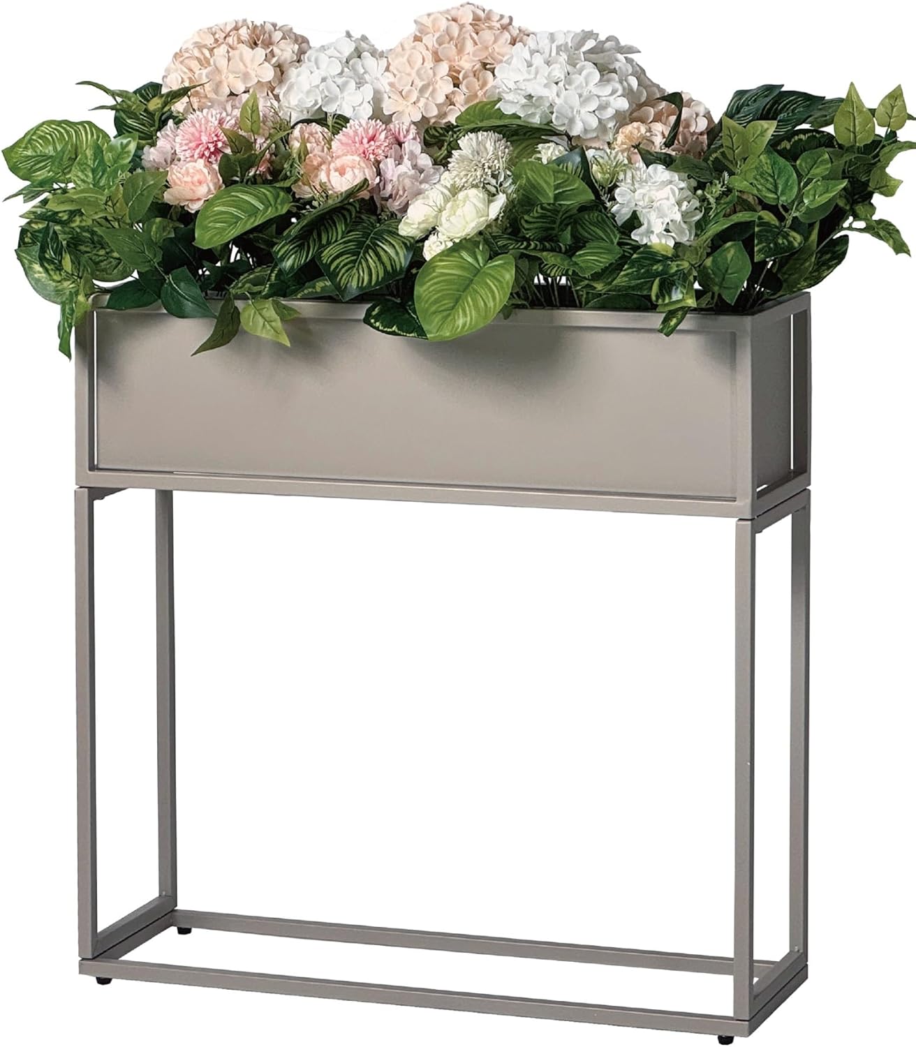 Cocoyard Metal Elevated Planter Box - 28" Raised Garden Bed with Legs for Indoor and Outdoor - Tall Rectangle Planter with Felt Liner