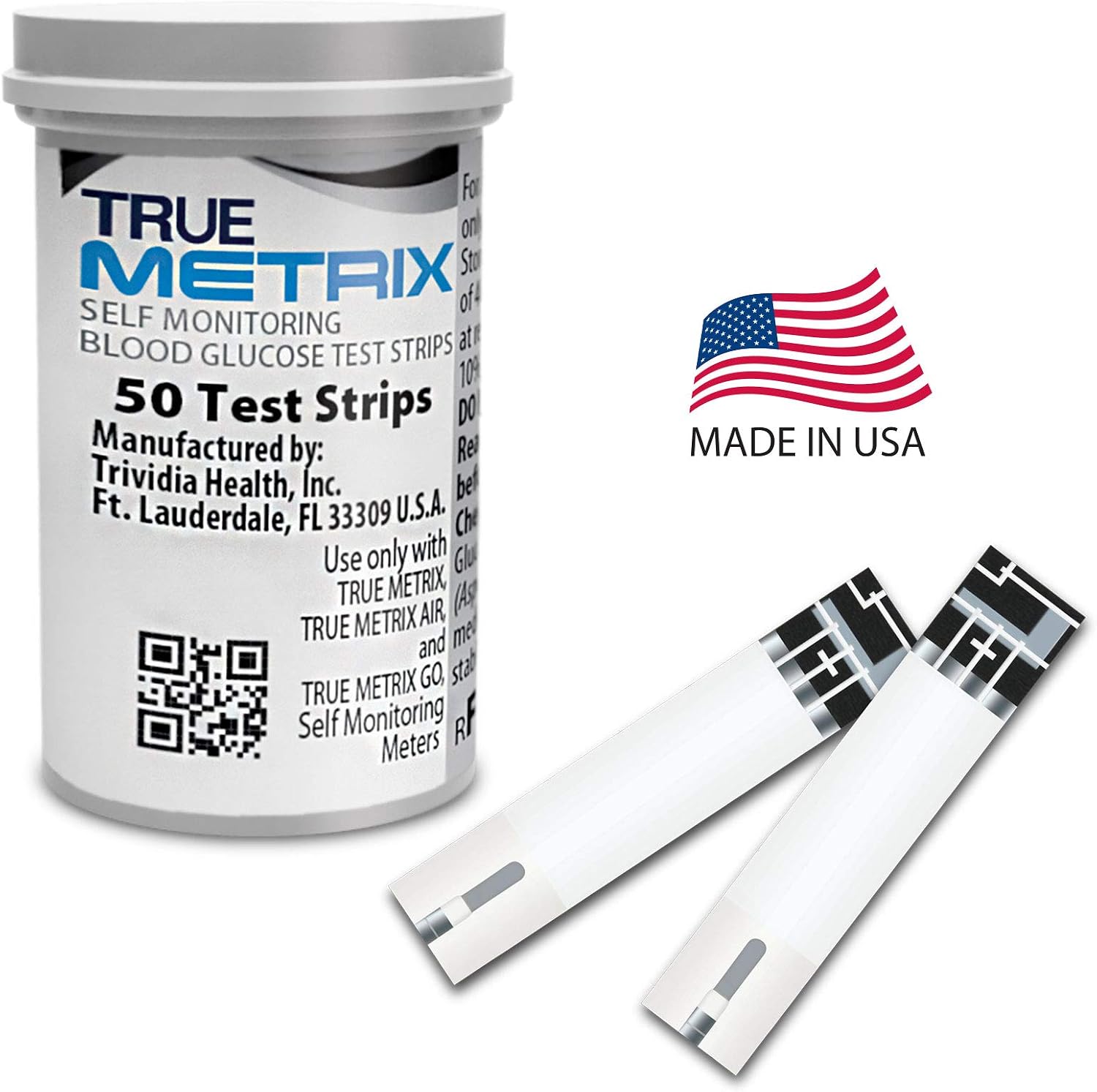 TRUE METRIX Self Monitoring Blood Glucose Test Strips, 50 Count | Blood Glucose Test Strips Compatible with TRUE METRIX Family of Self Monitoring Blood Glucose Meters, Fast and Easy to Use