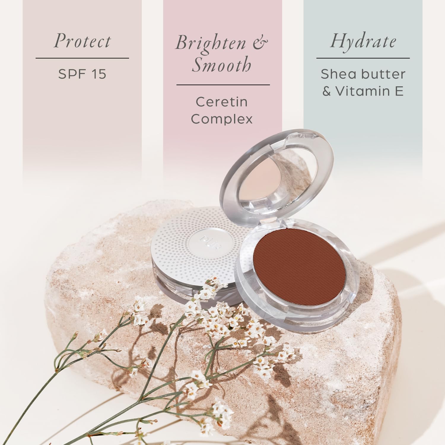 PÜR 4-in-1 Pressed Mineral Makeup Powder Foundation with SPF 15 | Buildable Foundation Coverage - Smooth, Even-Looking Complexion Makeup Delivers Custom Coverage and Comfortable Everyday Wear
