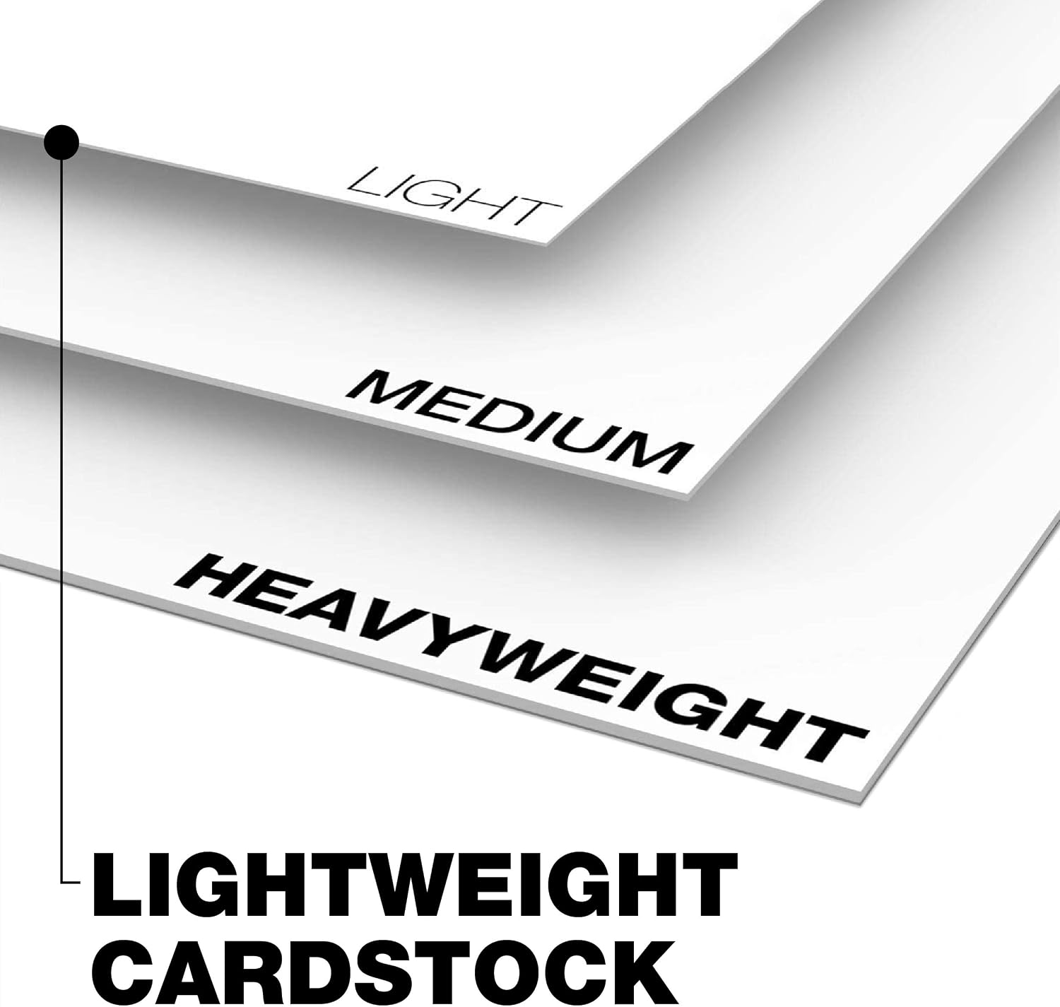 Springhill White 8.5” x 11” Cardstock Paper, 90lb, 163gsm, 250 Sheets (1 Ream) – Premium Lightweight Cardstock, Printer Paper with Smooth Finish for Greeting Cards, Flyers, Scrapbooking – 015101R